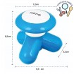 Massageador portátil relax azul a pilhas ou USB compacto